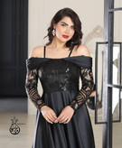 ماکسی مجلسی زنانه پولک ترک (ساحل)