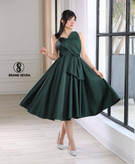 پیراهن عروسکی دخترونه مجلسی پارچه ساتن آمریکایی(کرشمه )