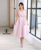 پیراهن عروسکی دخترونه مجلسی پارچه ساتن آمریکایی(کرشمه )