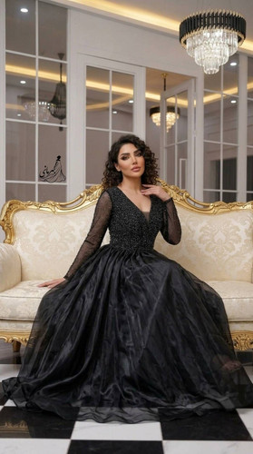 پیراهن مجلسی زنانه جسمیکو سنگی و تور ارگانزا (الیسا)