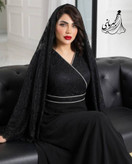 ماکسی مجلسی زنانه (غزاله) حریر پوشیده مخصوص مجالس جنس : دانتل و حریر درجه یک