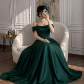 پیراهن مجلسی زنانه ساتن آمریکایی (دلنیا)