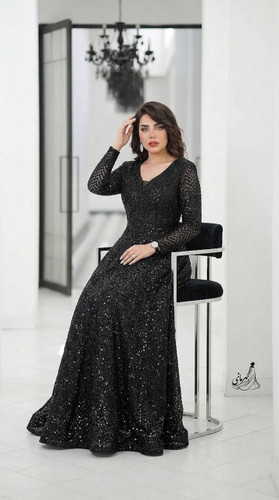 ماکسی مجلسی سایه پارت جدید جنس دانتل چمنی و سنگدوزی (سایه)