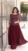 ماکسی مجلسی سایز بزرگ حریر درجه یک پارت جدید (لعیا)