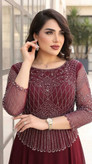 ماکسی مجلسی سایز بزرگ حریر درجه یک پارت جدید (لعیا)