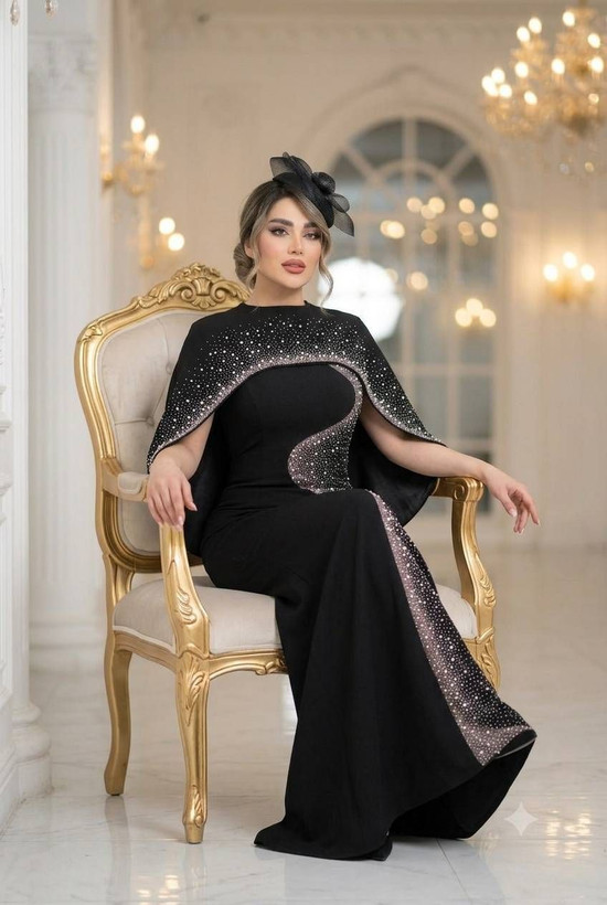 ماکسی شنل دار مدل النا جنس : دالقیچ ، تور و استر ژاپنی در شنل ماکسی که به دو صورت میتونی بپوشی😍