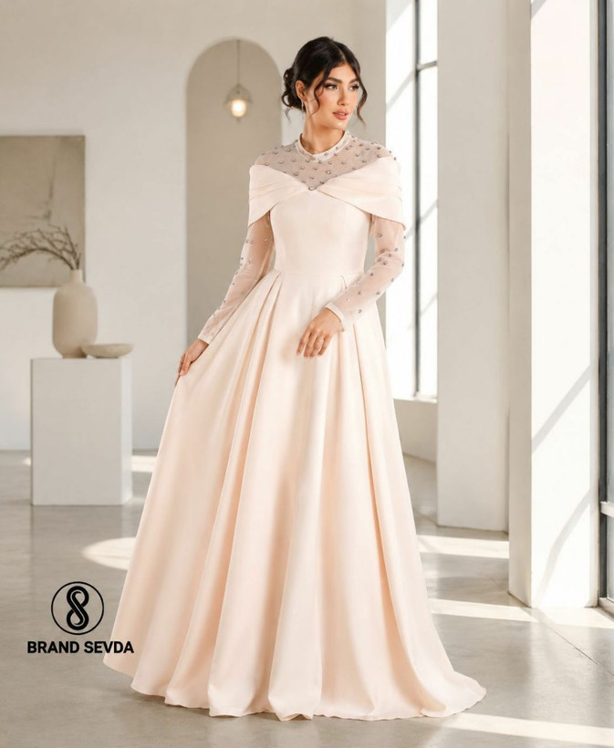 ماکسی مجلسی زنانه ساتن آمریکایی (یکتا)