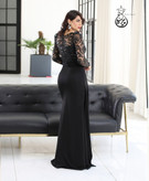 پیراهن مجلسی (دلا) جنس :کرپ غواصی و خرجکار گل برجسته ترک