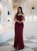 ماکسی مجلسی (تارا) جنس:ساتن زارا مزونی کاپدار تاپلکسی