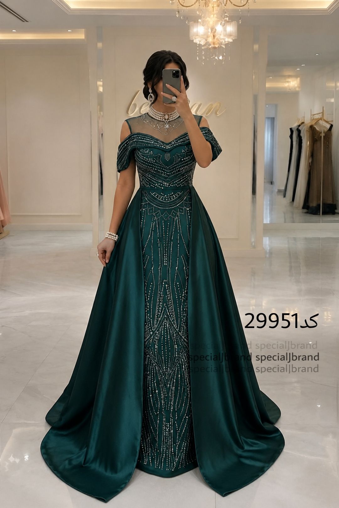 ماکسی مجلسی مرجان  جنس : ساتن و غواصی گرم‌بالا (قد۱۵۵/قد ساتن ۱۸۵)(پشت زیپ داره)