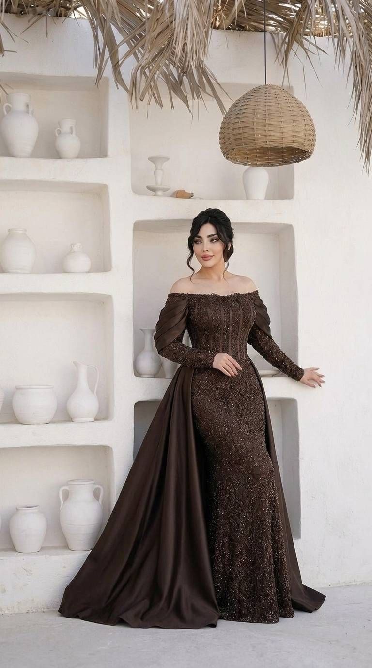 ماکسی مجلسی زنانه گیپور چمنی ساتن زارا(نگین)