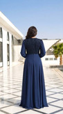 ماکسی مجلسی (نفس)سایز بزرگ جنس : دانتل مخمل و حریر درجه یک