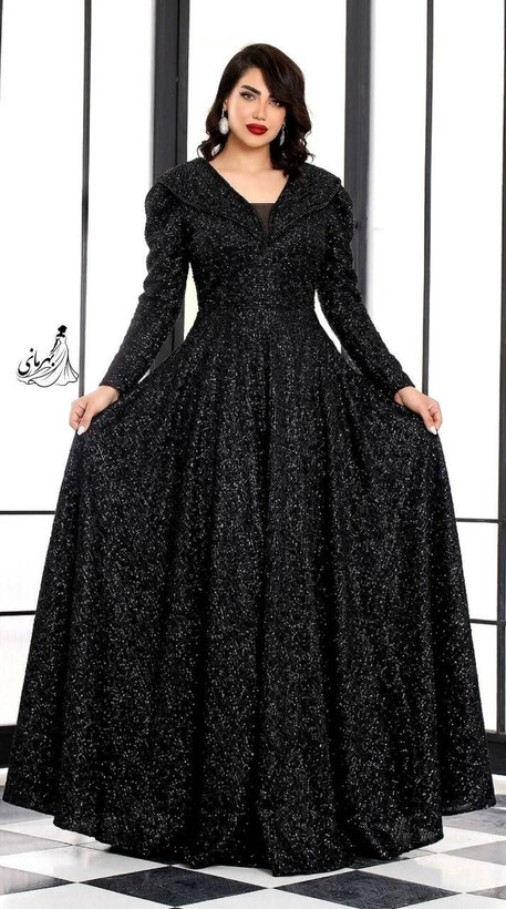 لباس مجلسی زنانه مزونی و خاص گیپور دانتل و سنگدوزی (سایه)