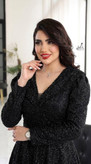 لباس مجلسی زنانه مزونی و خاص گیپور دانتل و سنگدوزی (سایه)