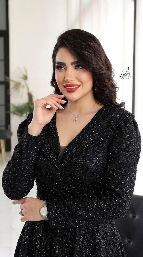 لباس مجلسی زنانه مزونی و خاص گیپور دانتل و سنگدوزی (سایه)