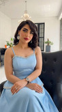 پیراهن مجلسی (شبنم ) کاپدار استردار بند رگلاژ دامن فول کلوش جنس و دوخت تضمینی 👌🔥 جنس : ساتن امریکایی درجه یک با نگین دوختنی