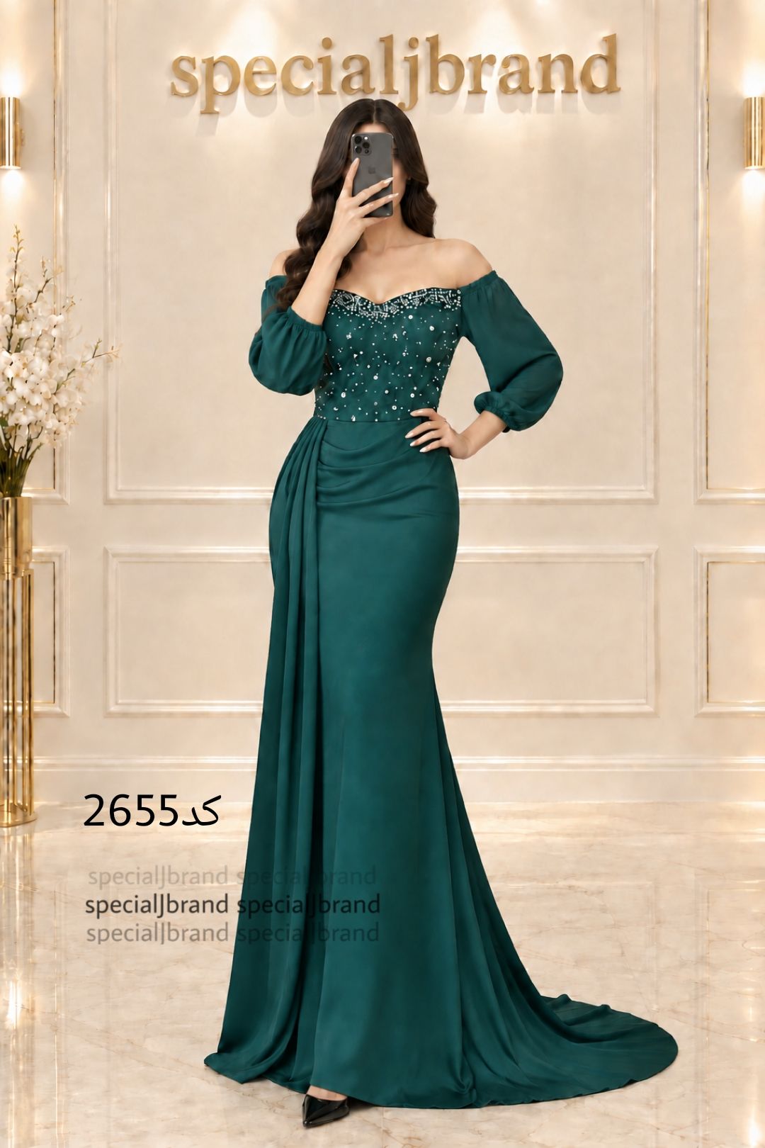 پیراهن مجلسی زنانه ساتن جولیا کاپ داره سنگ و مروارید پانچی درجه یک مدل (ژانت)