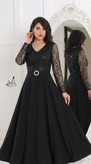 پیراهن مجلسی (چیچک) جنس : بالاتنه حریر پولک ترک و ملیله دوزی (بدون ریزش )